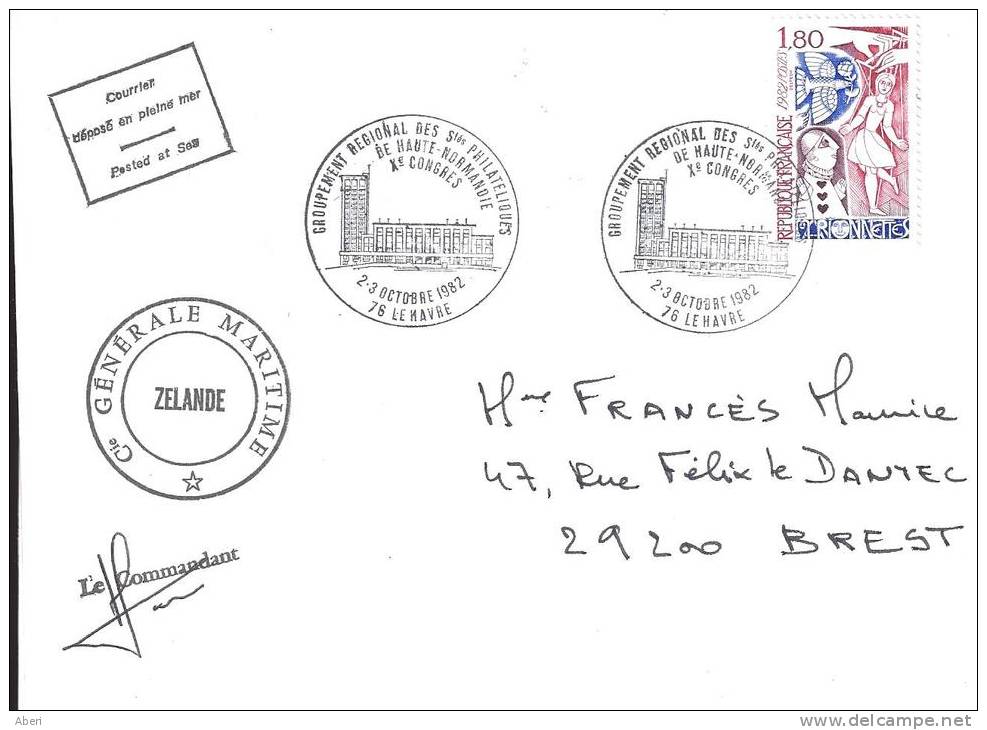 8598  NAVIRE ZELANDE - LE HAVRE - SEINE MARITIME - Maritime Post