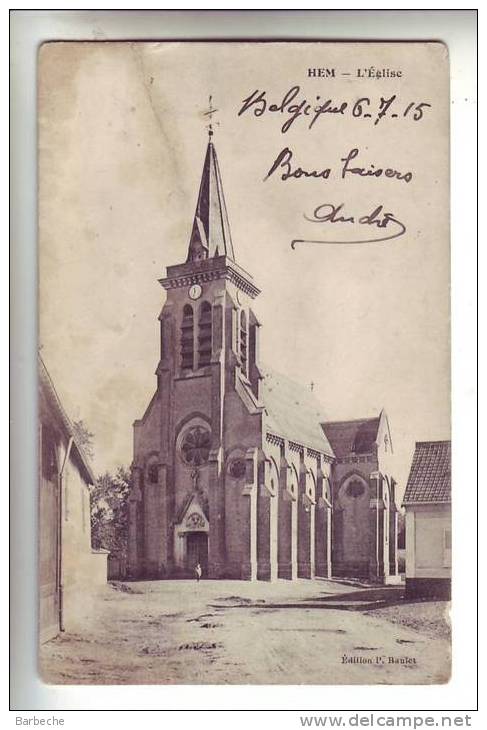 80.- HEM .- L' Eglise - Ham