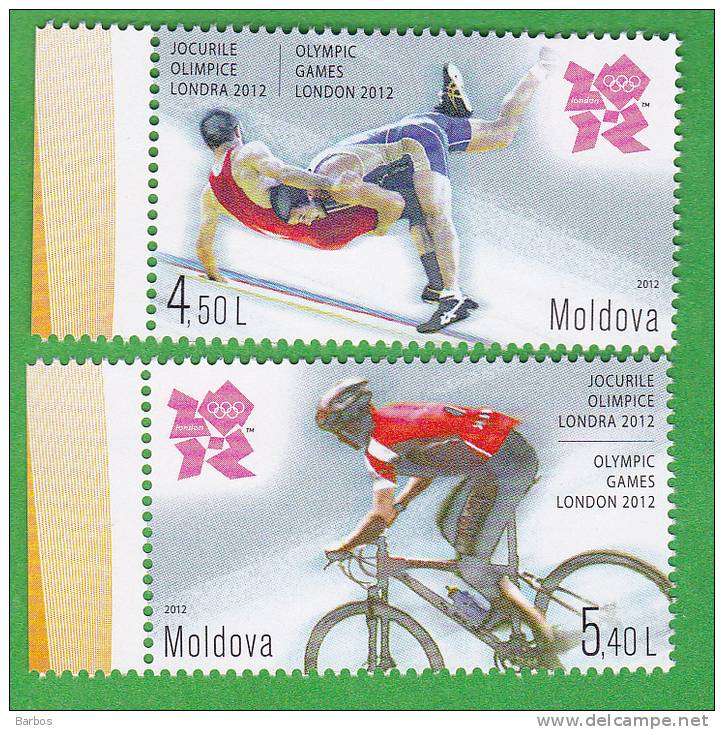 MOLDOVA.  MOLDAU. MOLDAWIEN. LONDON 2012  Summer Olympic Games.  2v,  MNH - Summer 2012: London