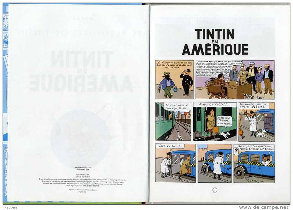 TINTIN EN AMERIQUE  -  2006  -  PETIT FORMAT - Hergé