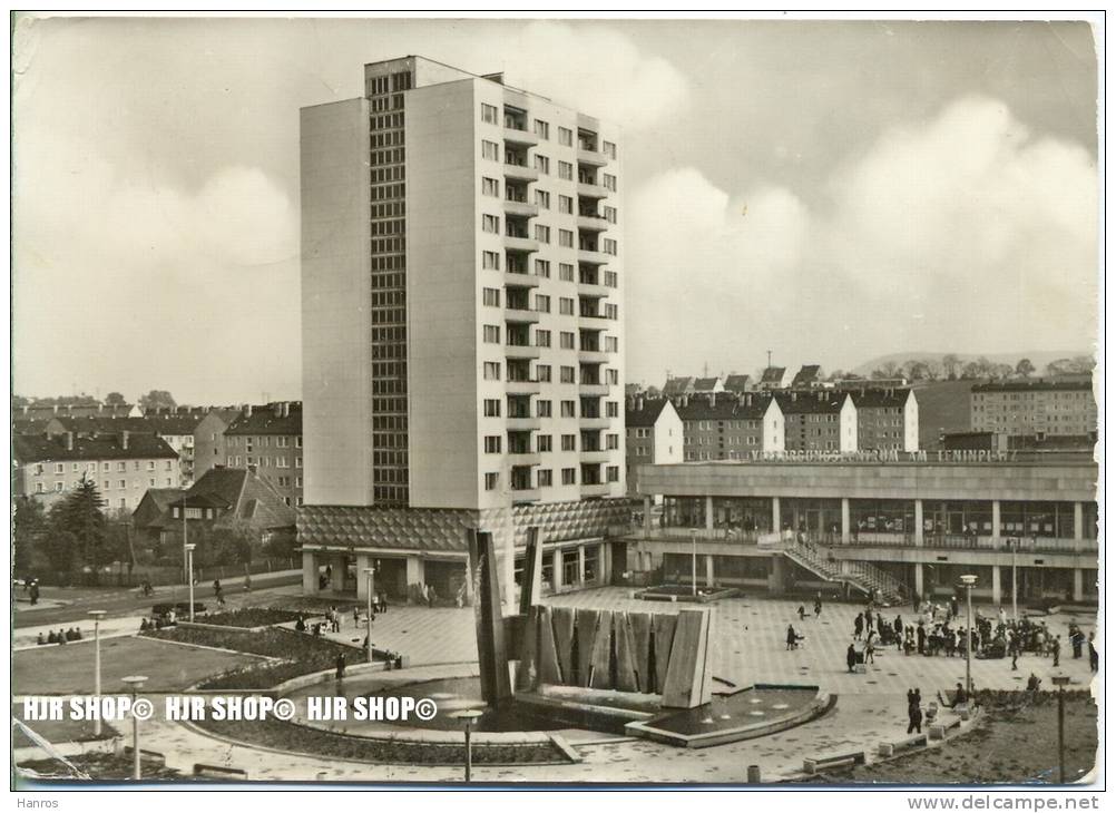 „Bad Salzungen, Leninplatz“  Um 1970/1980  ANSICHTSKARTE,  Mit Frankatur, Mit Stempel, - Bad Salzungen