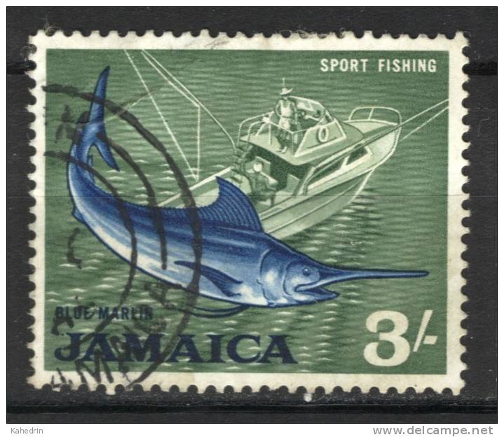 Jamaica 1964, Sport Fishing - Blue Marlin - Fish (o), Used, Perf: 13½ X 14½ - Jamaica (1962-...)