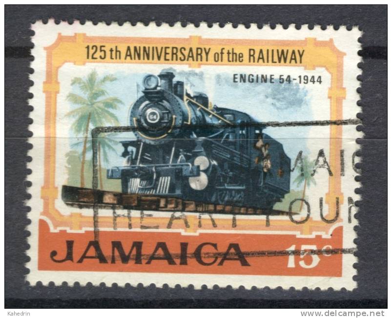 Jamaica 1970, Train - Locomotive - Engine - Railway (o), Used - Jamaica (1962-...)