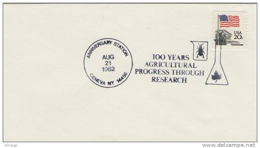 UNITED STATES. POSTMARK 100 YEARS AGRICULTURAL PROGRESS THROUGH RESEARCH. 1982 - Storia Postale