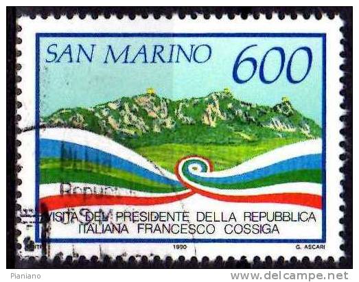 PIA - SMA - 1990 : Visita Del Presidente Italiano A San Marino - (SAS  1288) - Used Stamps
