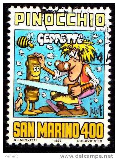 PIA - SMA - 1990 : Omaggio A Carlo Collodi  - (SAS 1296-99) - Used Stamps