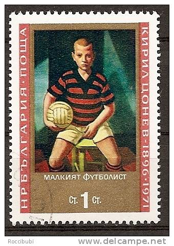 *Bulgarien 1971 // Michel 2129 O // Kiril Conev, Kleiner Fussballspieler - Used Stamps