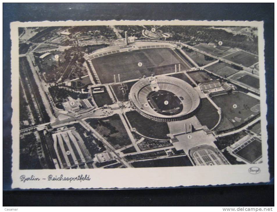 GERMANY Berlin 1936 Reichssportfeld Stade Stadium Estadio Jeux Olympiques Olympic Games Olympics Post Card - Ete 1936: Berlin