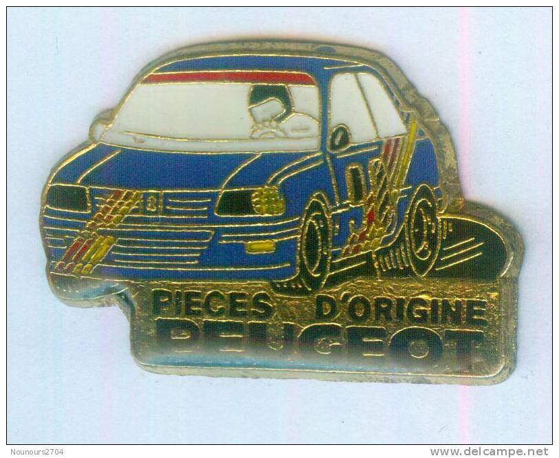 Pin's PEUGEOT - Pièces D'origine - Voiture De Rallye - B677 - Peugeot