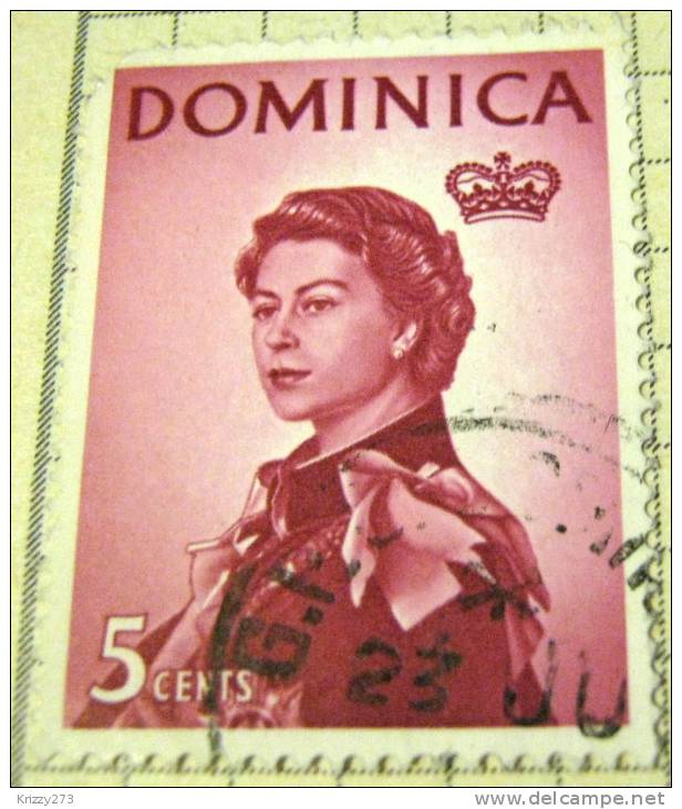 Dominica 1963 Queen Elizabeth II 5c - Used - Dominica (...-1978)