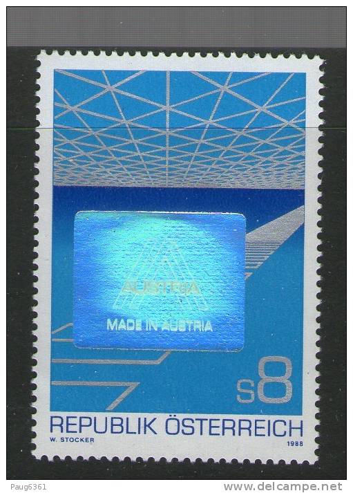 AUTRICHE 1988 EXPORTATION-TIMBRE HOLOGRAPHIQUE  YVERT  N°1765  NEUF MNH** - Hologrammes