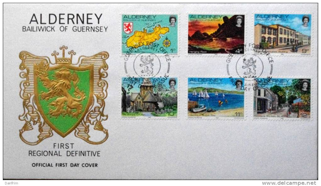 ALDERNEY 1983  FDC   MiNr. 1-12  ( Lot 933 ) - Alderney
