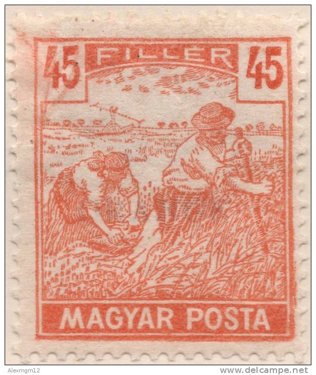 Hungary, 45 F. 1919, Sc #186, MH - Unused Stamps