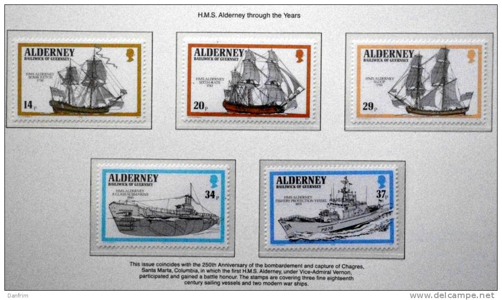 ALDERNEY 1989    MiNr. 43-47  ( Lot Ks 310 ) MNH (**) - Alderney