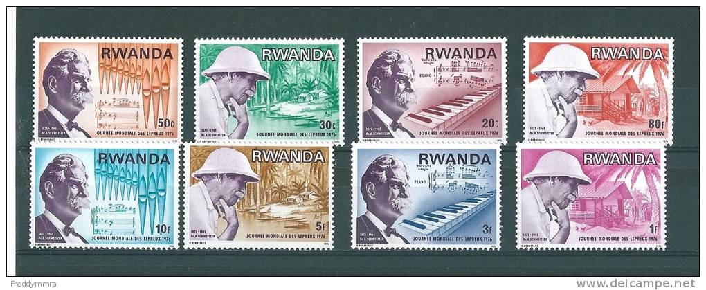 Rép. Du Rwanda: 713/ 720 ** Dr Schweitzer - Albert Schweitzer