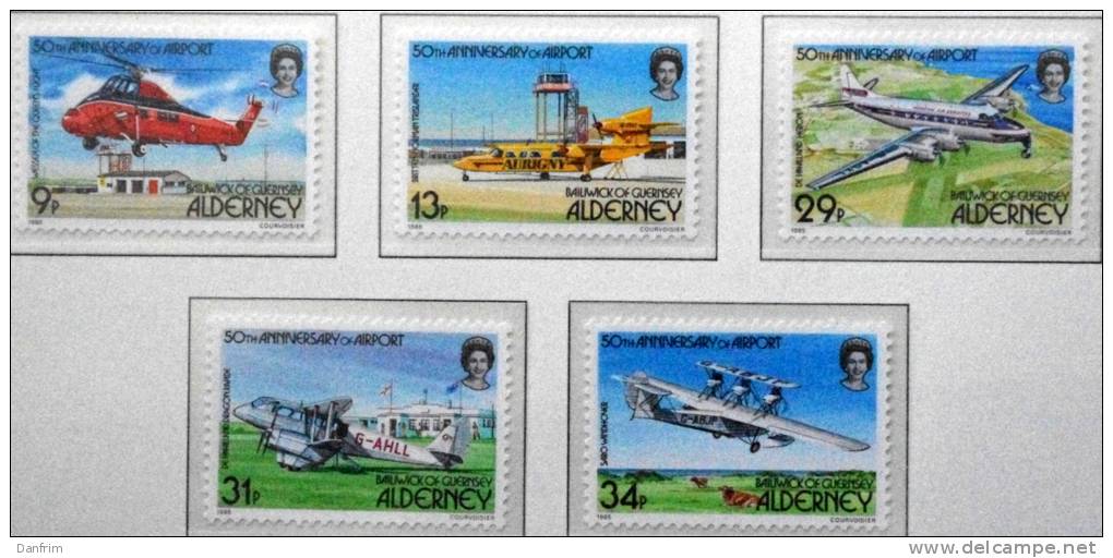 ALDERNEY 1985     MiNr.18-22  ( Lot Ks 315 ) MNH (**) - Alderney