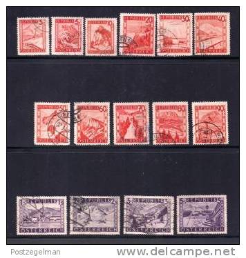 AUSTRIA 1948 Used Stamp(s) Landscapes Nrs. Between 838=853 (serie Not Complete) - Used Stamps