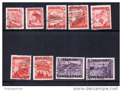 AUSTRIA 1948 Used Stamp(s) Landscapes Nrs. Between 838=853 (serie Not Complete) - Used Stamps