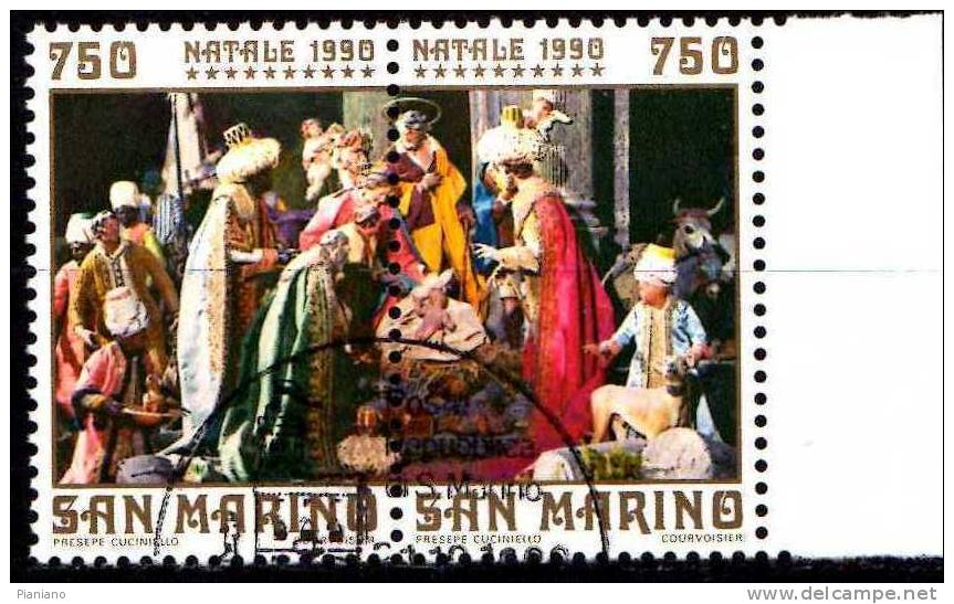 PIA - SMA - 1990 : Natale  - (SAS 1307-08) - Used Stamps