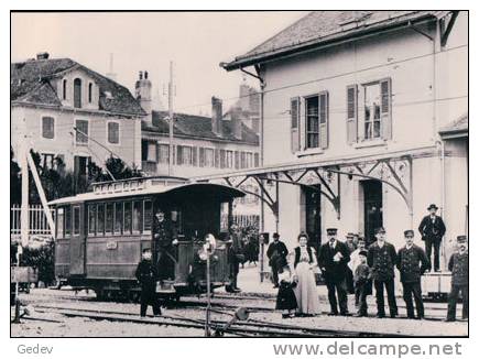 Chemin De Fer Allaman-Aubonne-Gimel, Train En Gare D´Aubonne, Retirage BVA  9 AAG (19) - Allaman