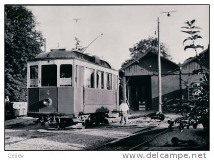 Chemin De Fer Allaman-Aubonne-Gimel, Train En Gare D´Aubonne, Photo1951 BVA  9 AAG (18) - Allaman