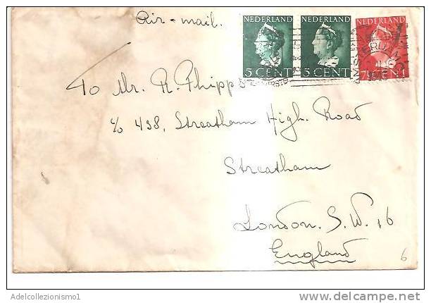 57621)lettera Olandese Con 3 Valori + Annullo 12.3.1916 - Storia Postale