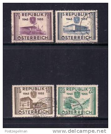 AUSTRIA 1955 Used Stamp(s) Austrian Republic Nrs. Between 1012=1016 (4 Values Only) - Used Stamps