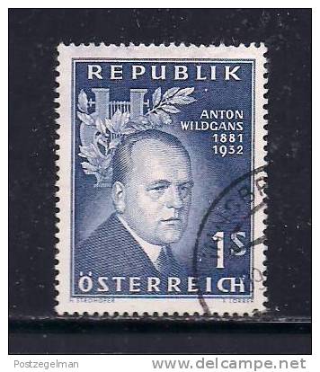 AUSTRIA 1957 Used Stamp(s) Anton Wildgans Nr. 1033 - Used Stamps