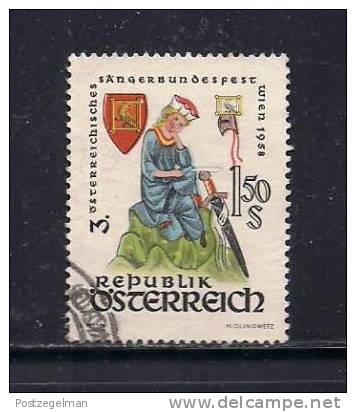 AUSTRIA 1958 Used Stamp(s) Walter Von Der Vogelweide Nr. 1043 - Used Stamps