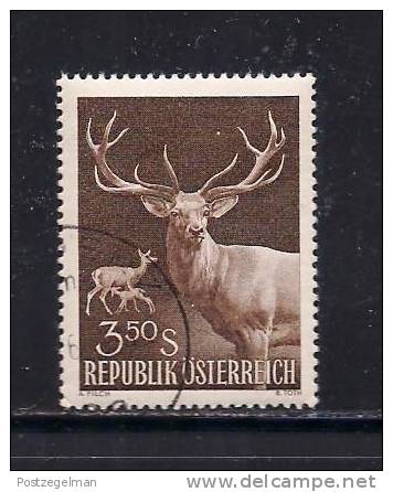 AUSTRIA 1959 Used Stamp(s) Capercallie Red Deer Only Nr. 1065 - Used Stamps