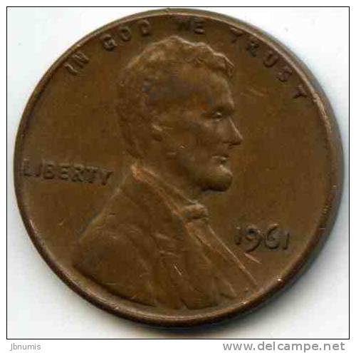 Etats-Unis USA 1 Cent 1961 KM 201 - 1959-…: Lincoln, Memorial Reverse