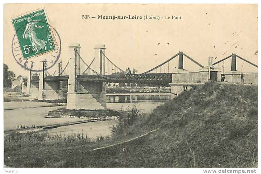 Loiret : Août12 1116 : Meung-sur-Loire  -  Pont - Autres & Non Classés