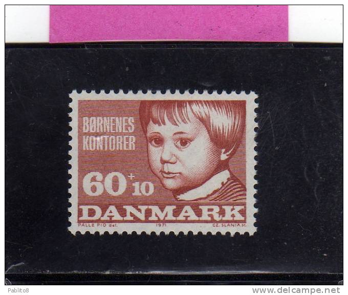DANEMARK DANMARK DENMARK DANIMARCA 1971 CHILDRENS WELFARE MNH - Unused Stamps