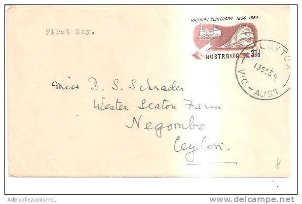 57660)lettera Australiana Con Un Valore + Annullo - Used Stamps