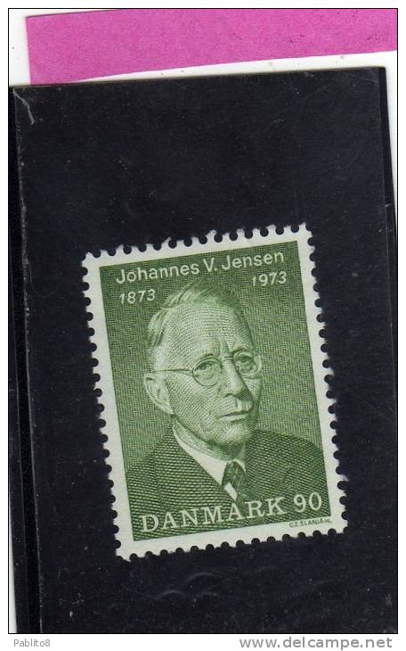 DANEMARK DANMARK DENMARK DANIMARCA 1973 Johannes Vilhelm JENSEN 1873-1950 Lyric Poet And Novelist 90o MNH - Neufs