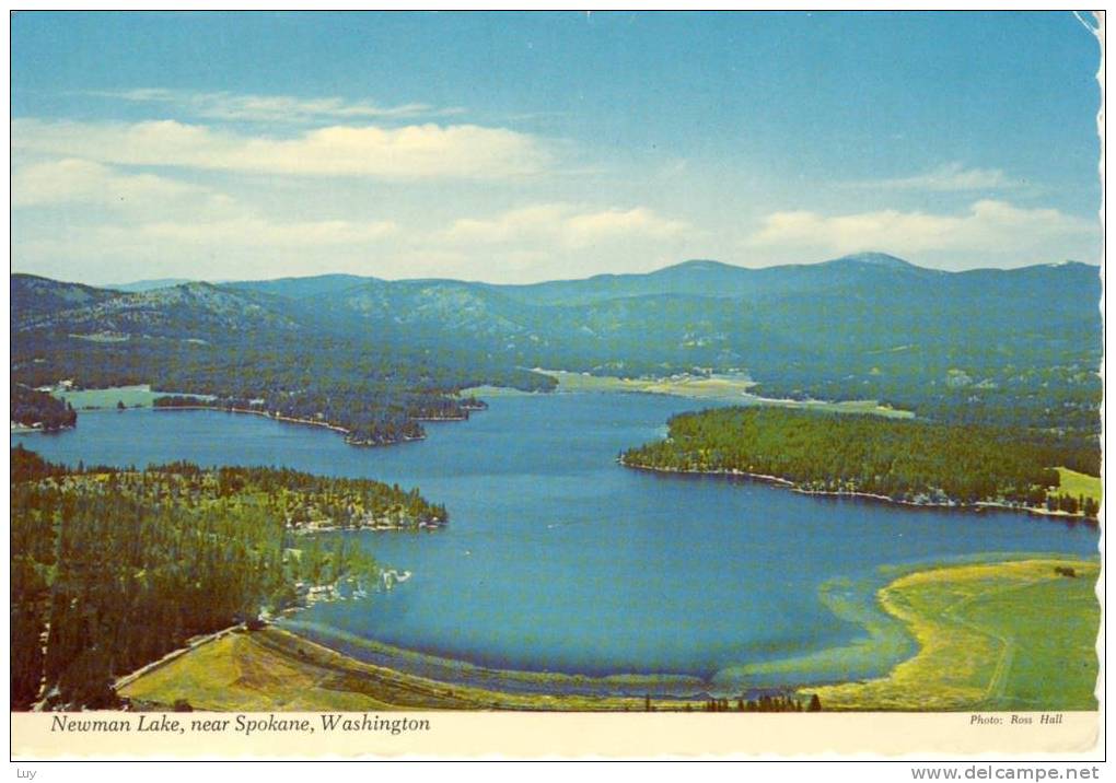 SPOKANE  Newman Lake On The Road To Rathdrum Idaho  Nice Stamp - Spokane