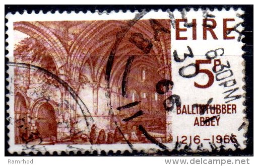 IRELAND 1966 750th Anniv Of Ballintubber Abbey. - 5d Interior FU SOME PAPER ATTACHED - Used Stamps