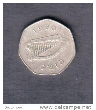 IRELAND   50  PENCE  1970  (KM # 24) - Ireland