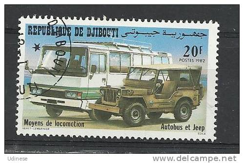 DJIBOUTI 1982 - AUTOBUS 20 - USED OBLITERE GESTEMPELT USADO - Busses