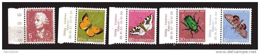 Svizzera ** - 1957 - Pro Juventute. Bordo Di Foglio - Unused Stamps