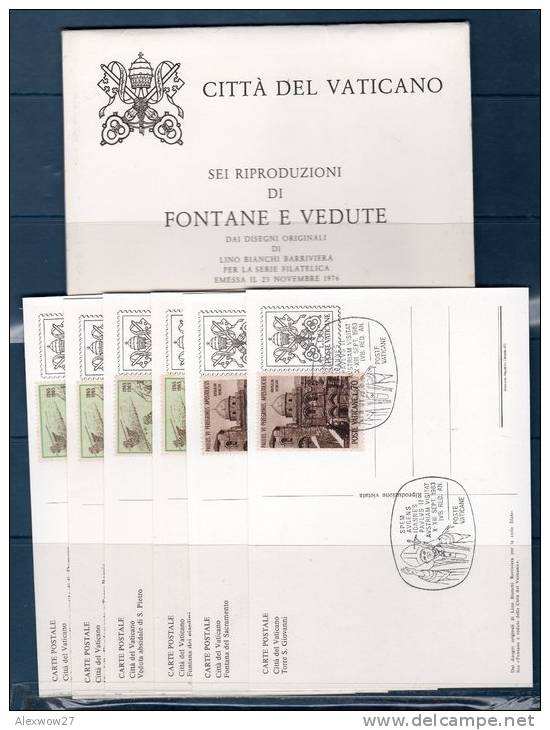 Vaticano / Vatican City  1978  --- Cartolina Postale 1978  --FONTANE E VEDUTE  -- FDC / SPECIAL OBBLITERATION + BOLLI - Entiers Postaux