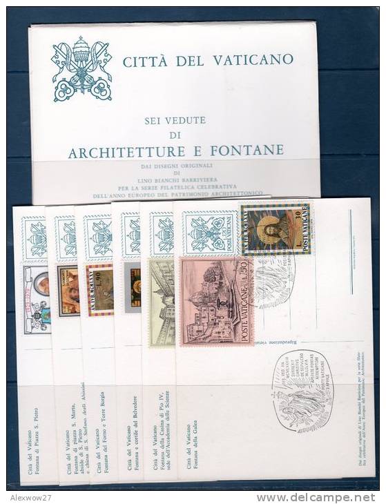 Vaticano / Vatican City  1977  --- Cartolina Postale 1977  --FONTANE -- FDC / SPECIAL OBBLITERATION + BOLLI - Postal Stationeries