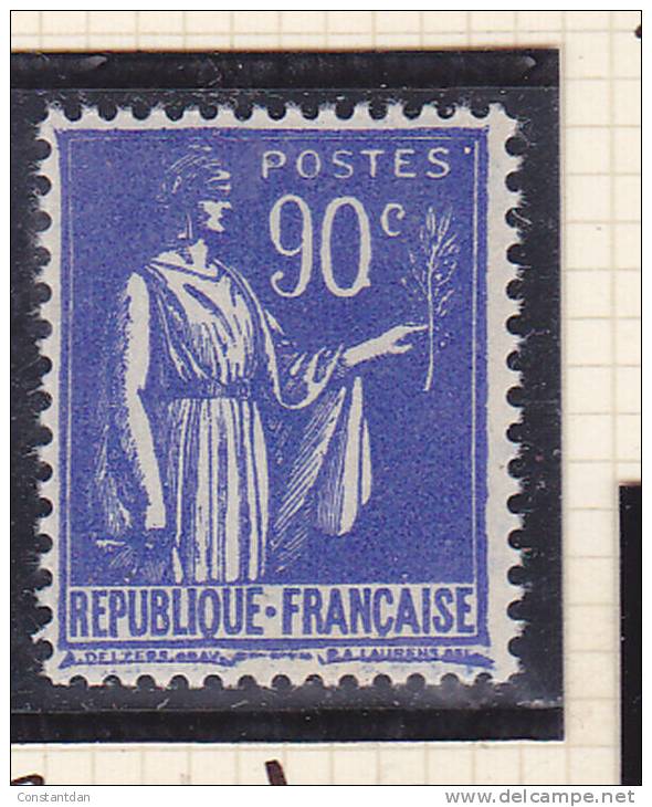 N° 368 90C OUTREMER TYPE PAIX IMPRESSION FONCEE  NEUF SANS CHARNIERE - Neufs