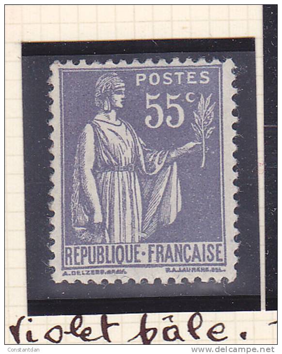 N° 363 55C VIOLET PALE TYPE PAIX  NEUF SANS CHARNIERE - Unused Stamps