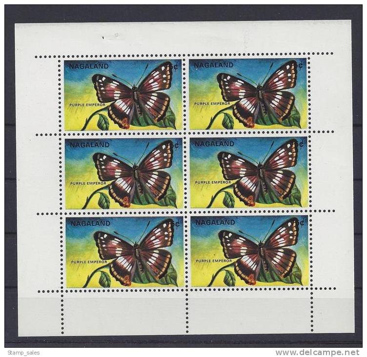 [804]NAGALAND MNH ** POSTFRIS ZM/TB ZONDER SCHARNIER - Butterflies