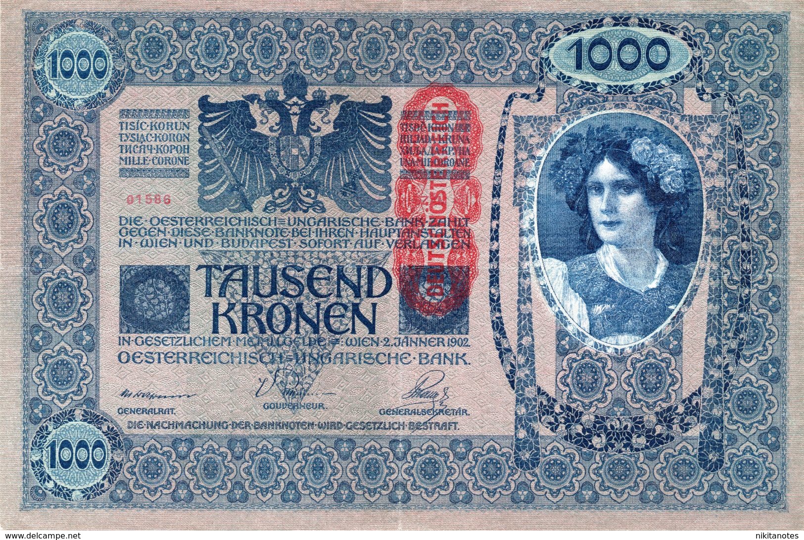 AUSTRIA - 1000 Kronen 1902 (Impero Austroungarico) See Scan - Autriche