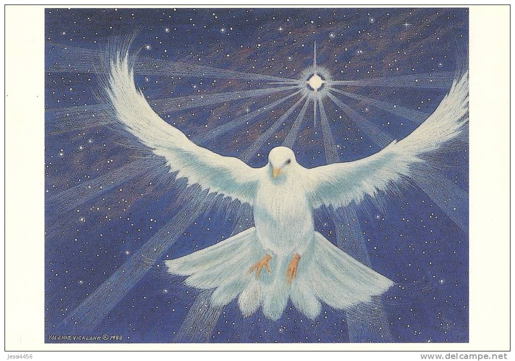 CPM Carte ésotérique Spiritualité Mythologie 15x10,5 Cm / Colombe étoile Cosmos Espace - Contes, Fables & Légendes