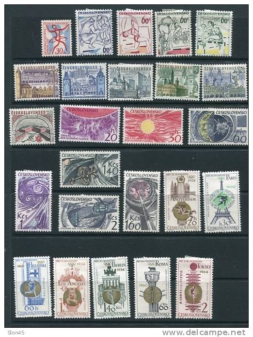 Czechoslovakia  1965  Mi 1503-1590 MH Complete Year  (-1 Stamps) CV 100 Euro - Full Years