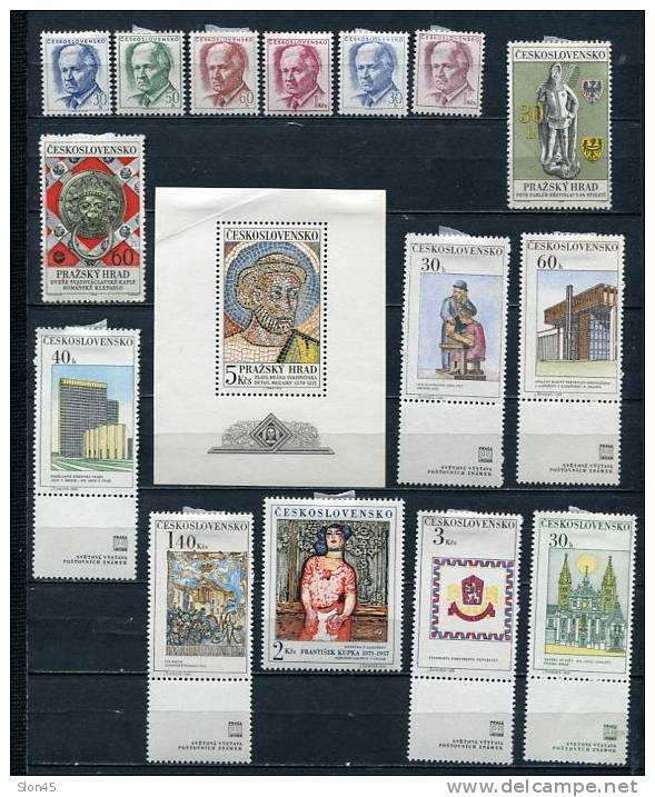 Czechoslovakia  1968  Mi 1762-1850 MH Complete Year  (-6 Stamps) CV 70 Euro - Années Complètes