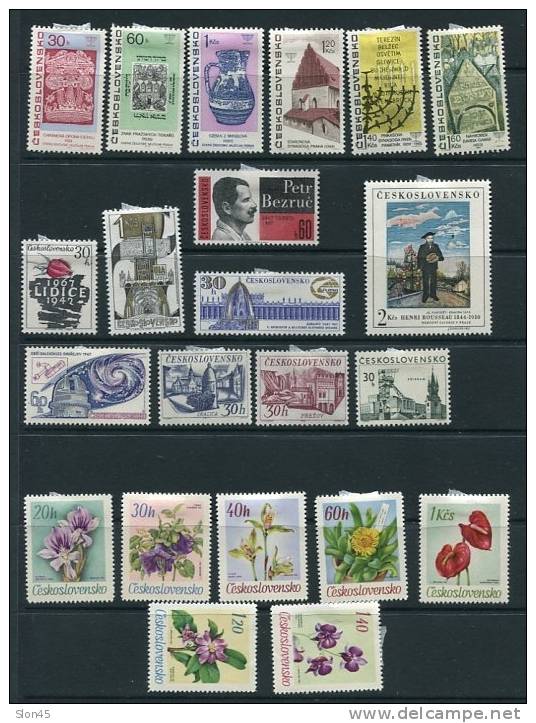 Czechoslovakia  1967 Accumulation Complete Sets MH Cv 84 Euro - Neufs